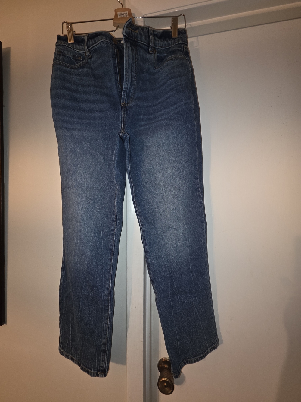 Classic Straight Leg Women's Jeans in Dark Blue